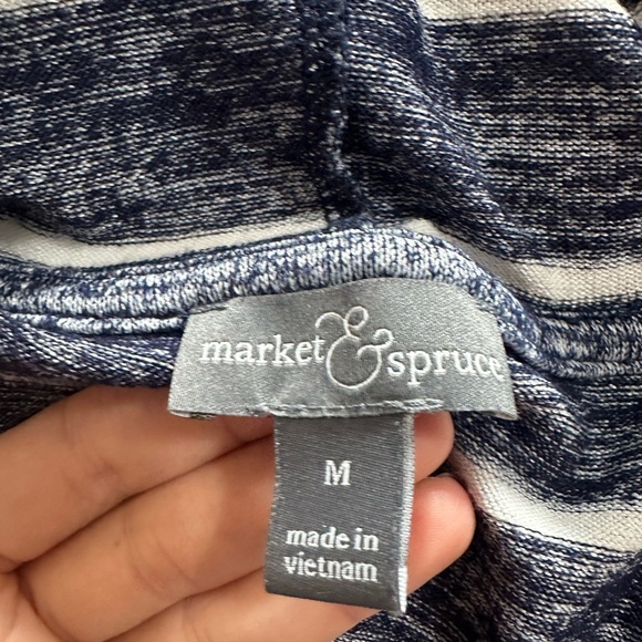 Market and Spruce Womens striped dolman sleeve stretchy tunic top size Medium - Picture 4 of 10